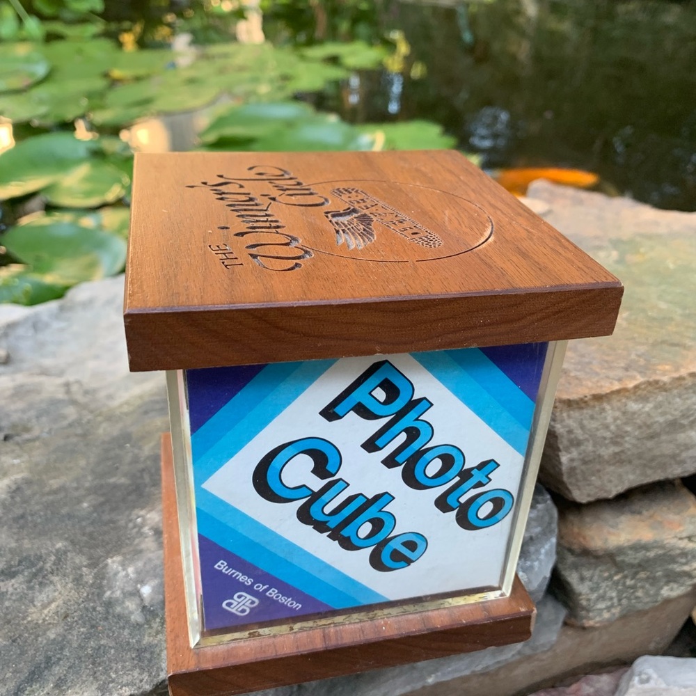 Vintage 70’s vibe winners circle photo cube